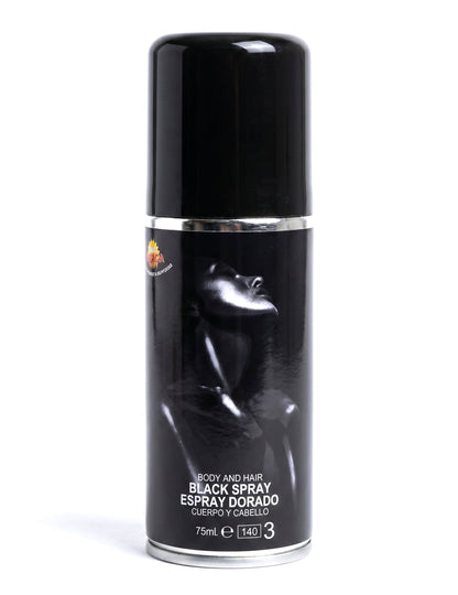 Černý třpytivý tělový sprej 75ml
