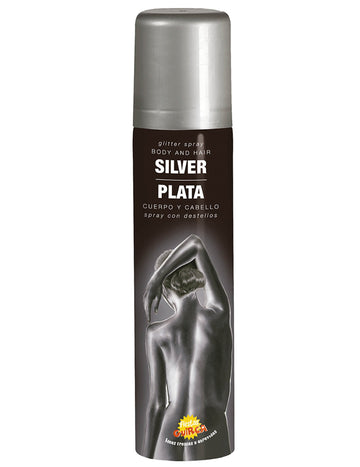 Tělový sprej se stříbrným třpytem 75ml
