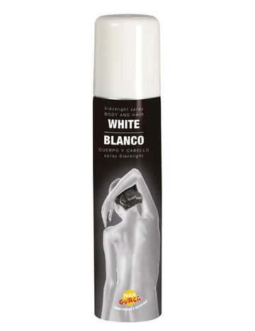 Bílý třpytivý tělový sprej 75ml