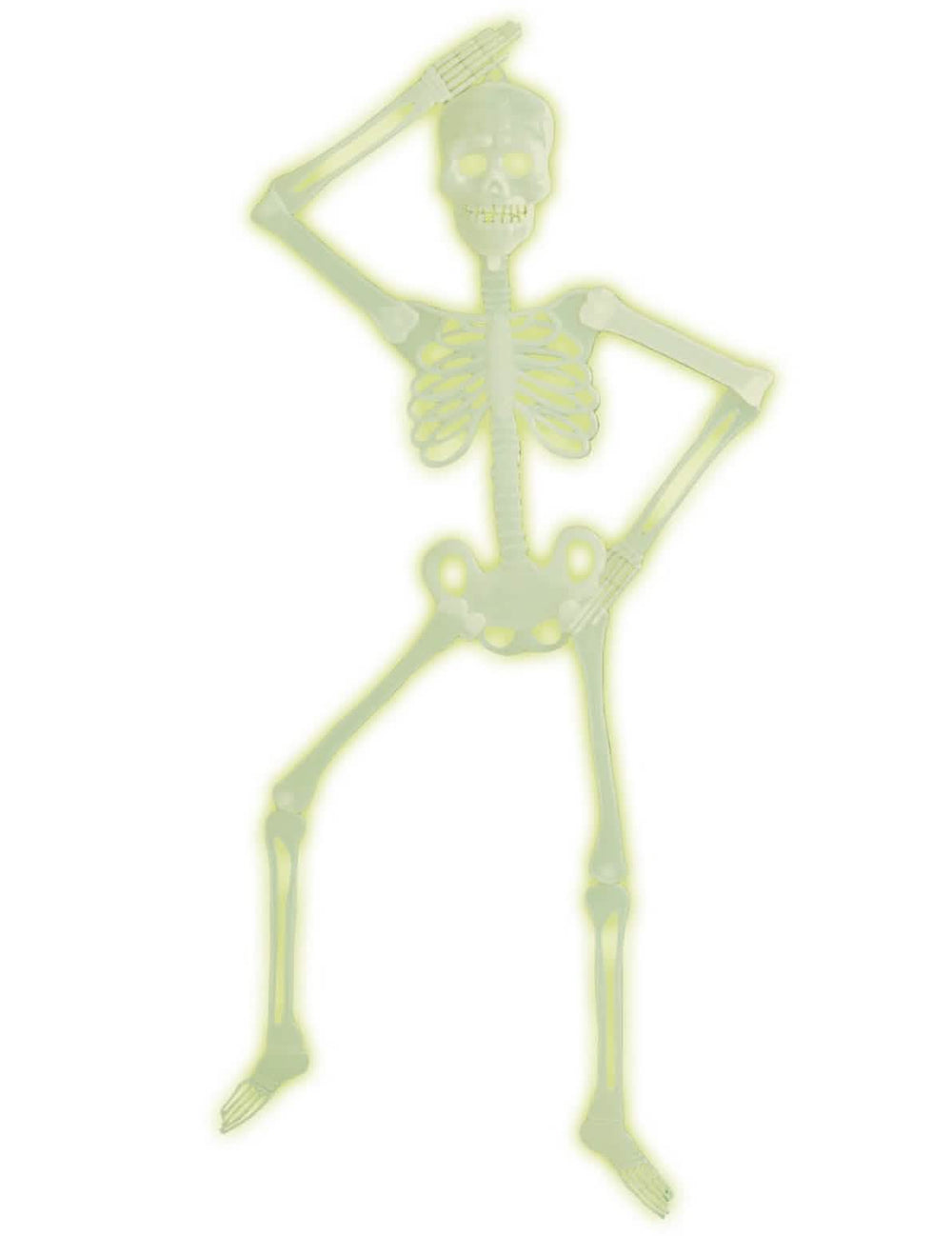 kloubová fluorescenční zelená kostra halloween