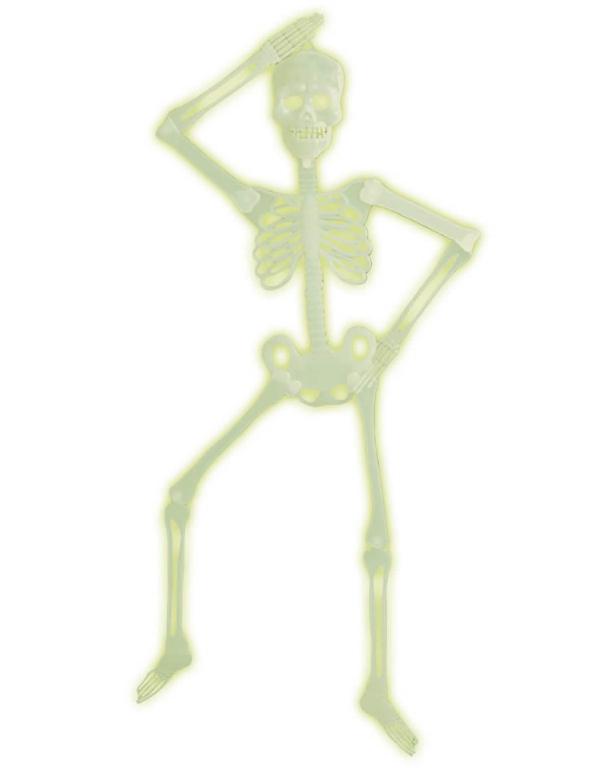 kloubová fluorescenční zelená kostra halloween