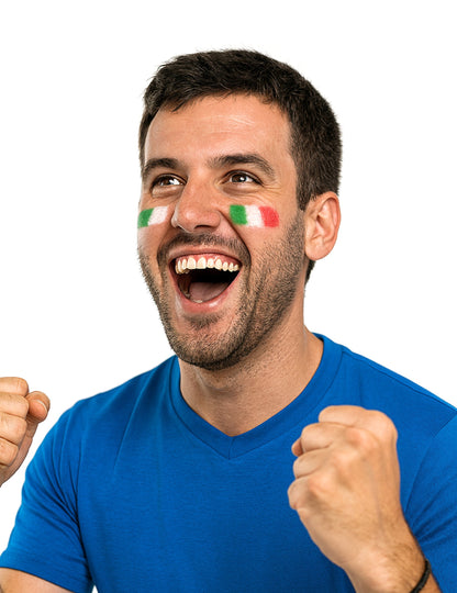 Make-up v tyčince pro italské fanoušky