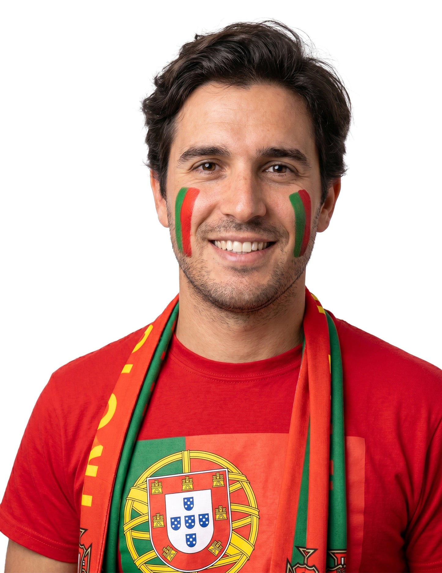 Make-up v tyčince pro fanynky Portugalska