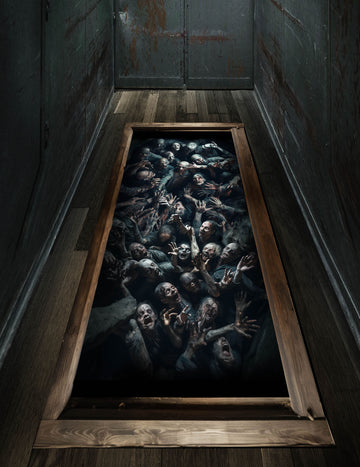 Samolepka na podlahu se zombie 30 x 90 cm
