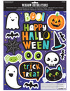 Stickers pour fenêtres Halloween Friends pour décoration multicolores