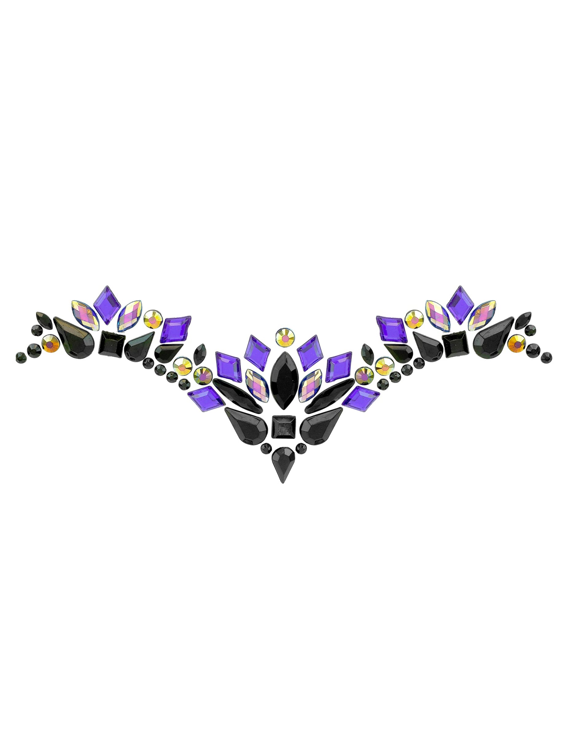 Détail du motif des strass adhésifs reine maléfique