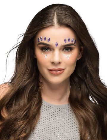 Strass adhésifs violet adulte