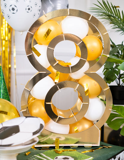 Struktura zlatého čísla pro balónky 64 cm lepenka