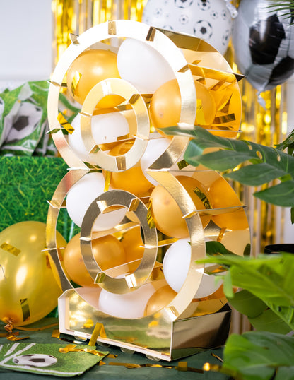 Struktura zlatého čísla pro balónky 64 cm lepenka