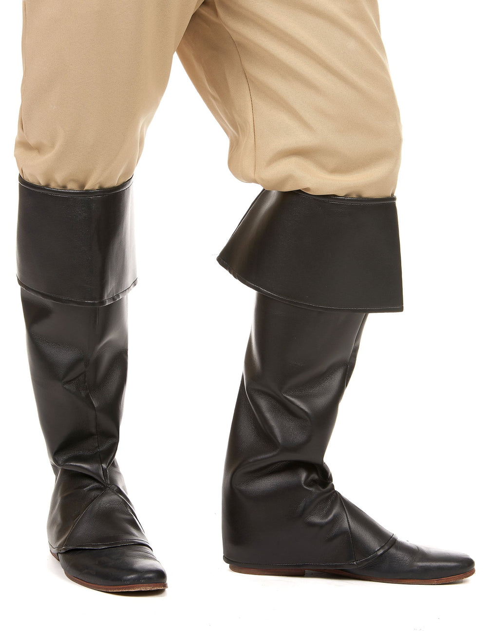 Sur-bottes pour adulte noires simili cuir
