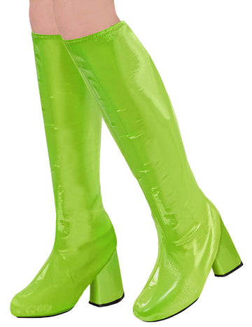 Retro zelené návleky na kozačky z 60. let