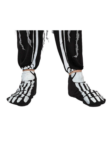 Návleky na boty pro dospělé s motivem kostry na Halloween