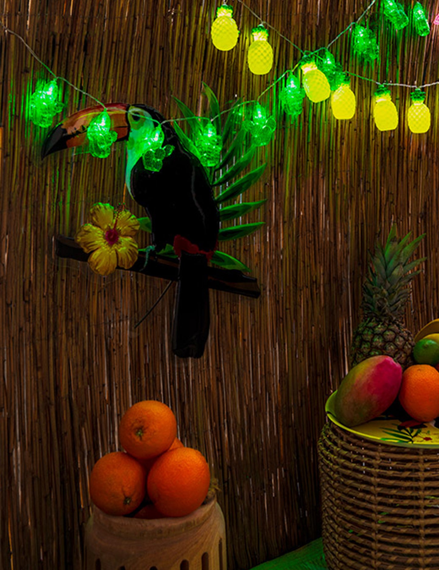 Závěsné světlo z plástve tukan 25 x 19 cm tropická dekorace