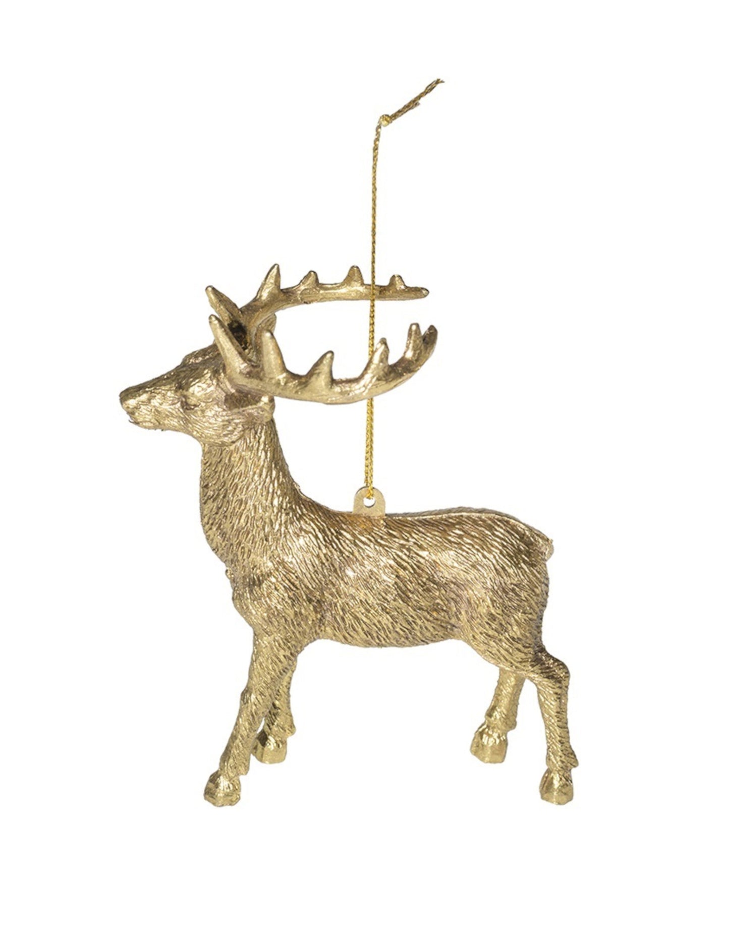 Přívěsek pro strom zlatého jelena 13 cm elegantní dekorace