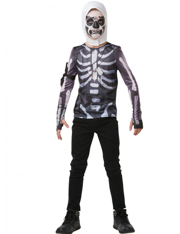 Tričko a kukla Fortnite Skull Trooper pro teenagery