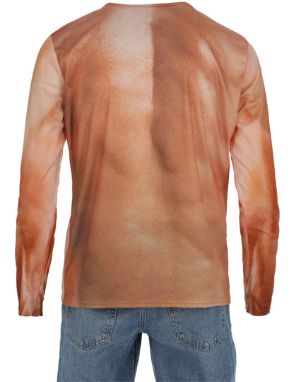 Vue de dos du T-shirt muscles pour adulte