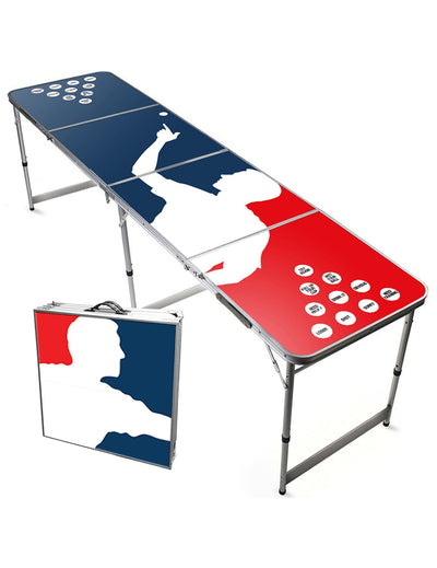 Table à beer pong Major League Beer Pong pour adulte bleu blanc rouge pliable