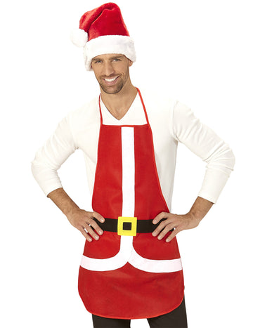 Červená zástěra 75 x 54 cm Vánoce