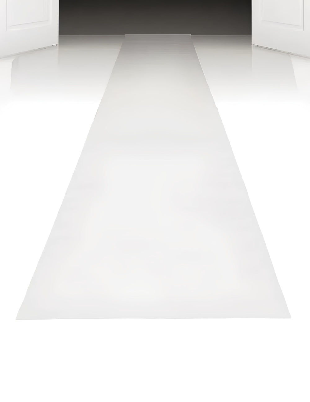 Vue en perspective du tapis de cérémonie pour fête