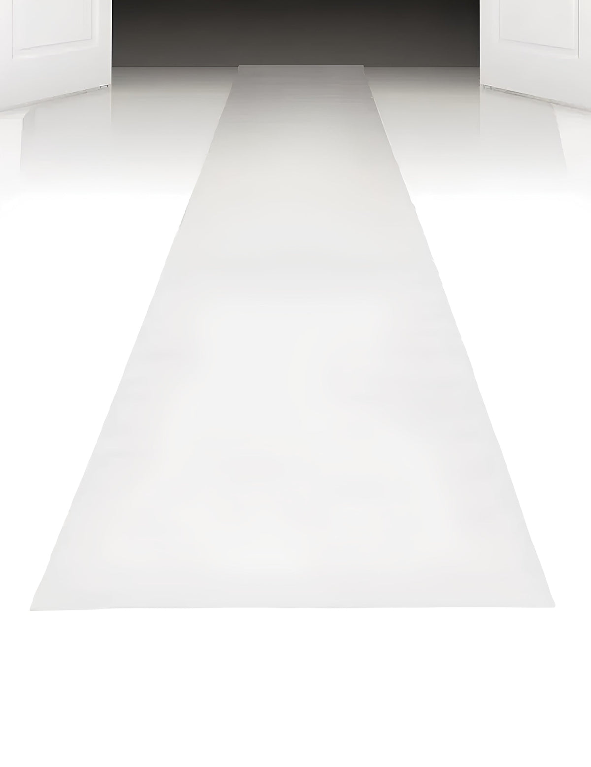 Vue en perspective du tapis de cérémonie pour fête