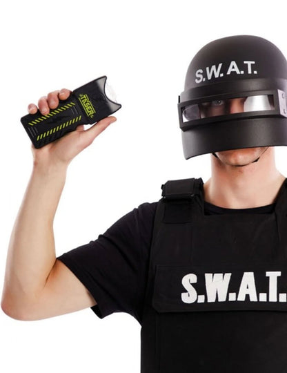 Taser factice de SWAT pour adulte noir et jaune