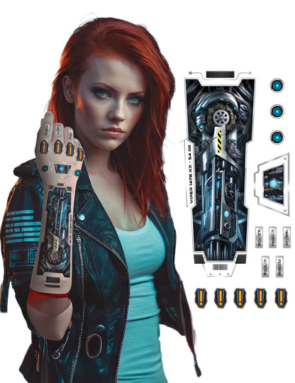 Futuristické tetování robotické paže