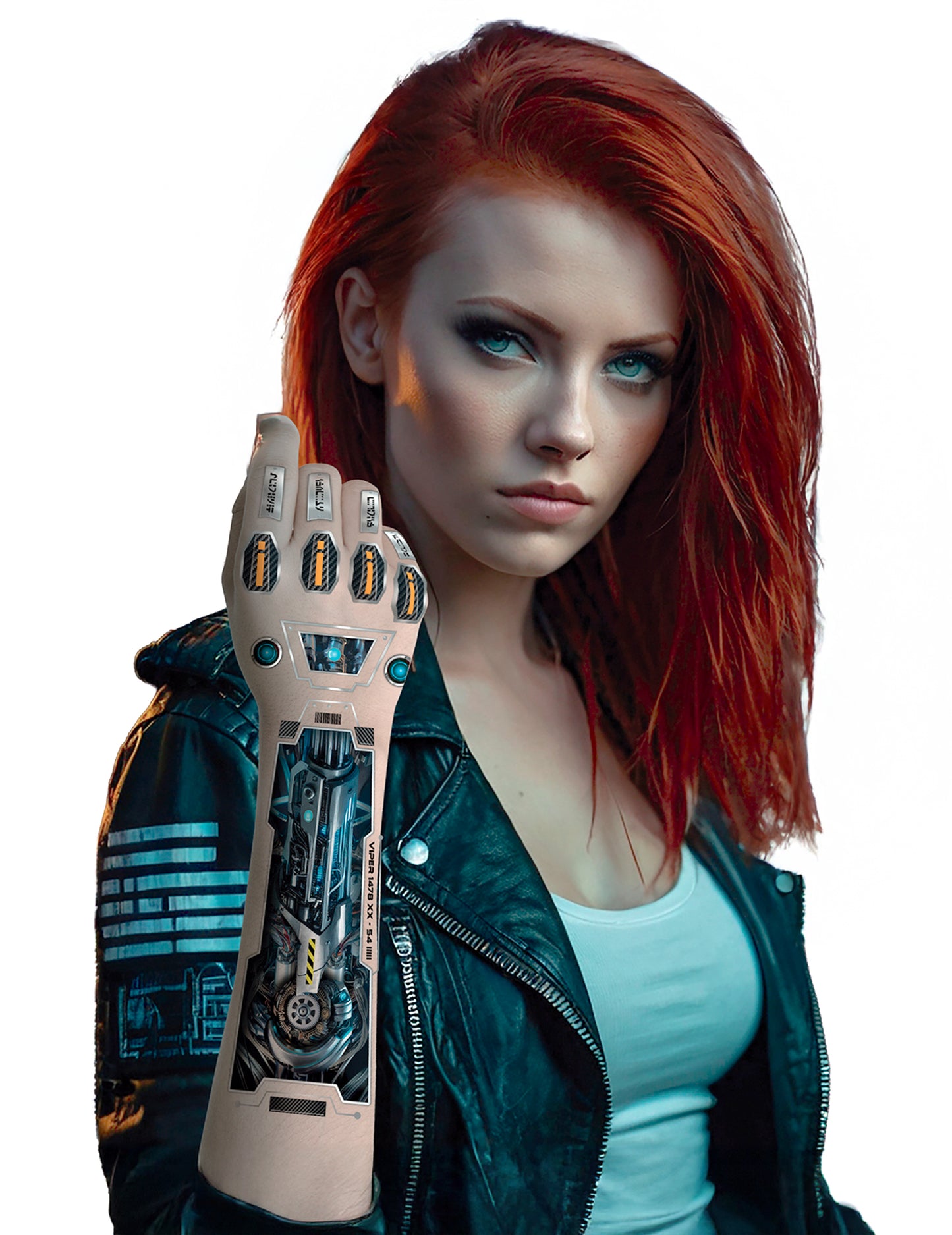 Futuristické tetování robotické paže