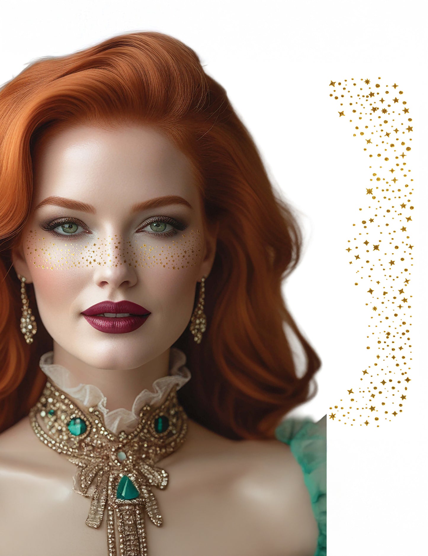 Zlaté tetování pihy 