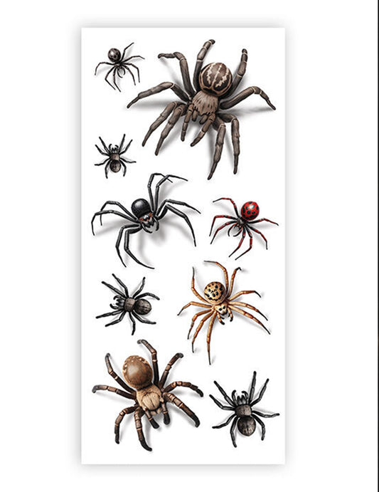 Realistické tetování pavouků pro dospělé