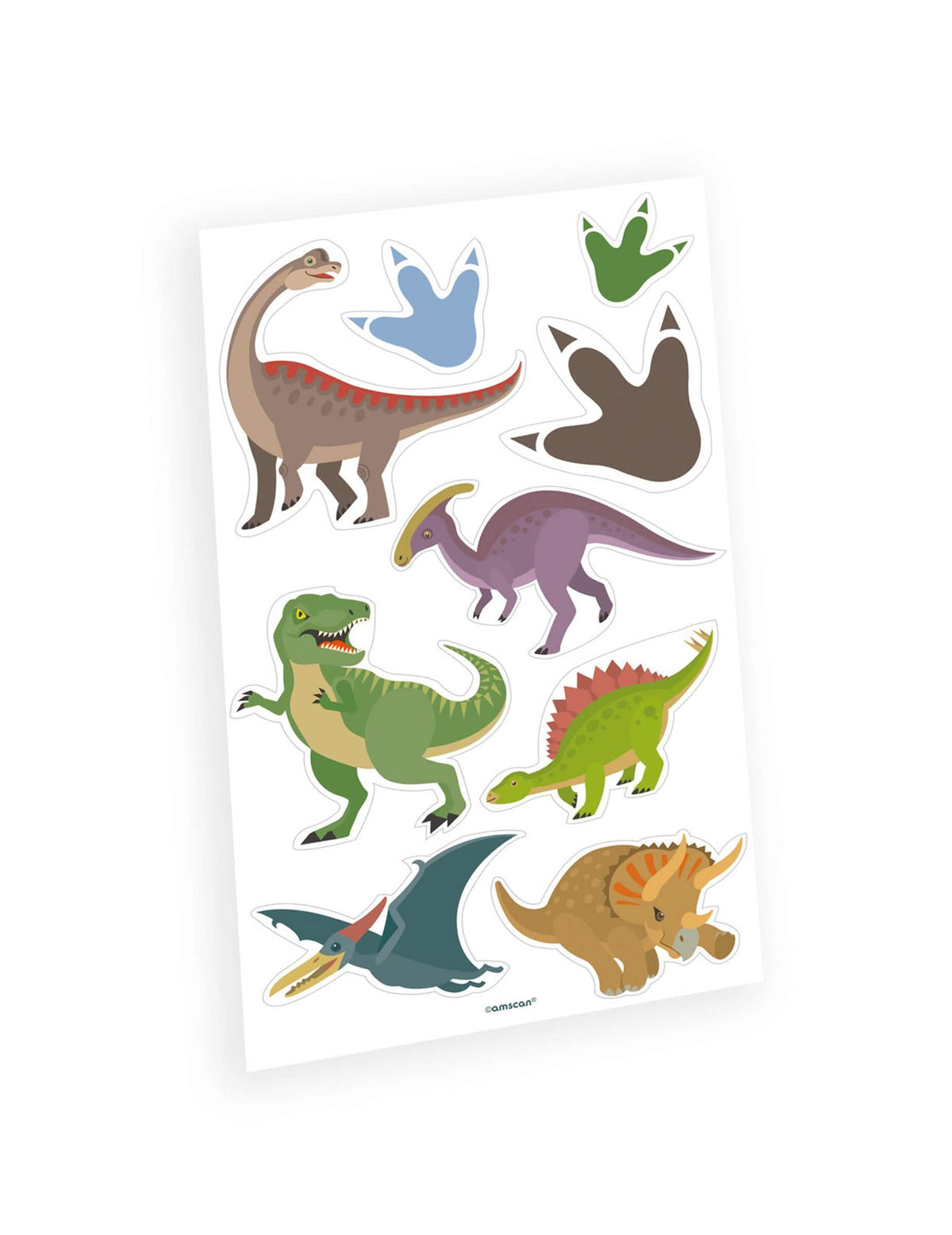 Dočasné tetování velcí multikolorní dinosauři arch 9 kusů