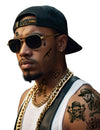 Tatouages thug life pour adulte noirs avec motifs variés