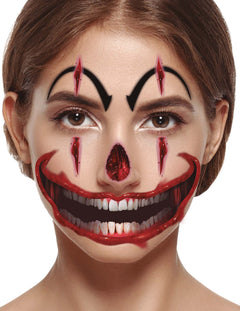 Halloweenový klaunský make-up