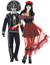 Párový kostým mexické kostry Día de los Muertos Halloween pro dospělé