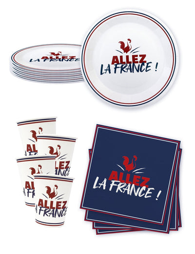 Jednorázová sada nádobí Allez la France