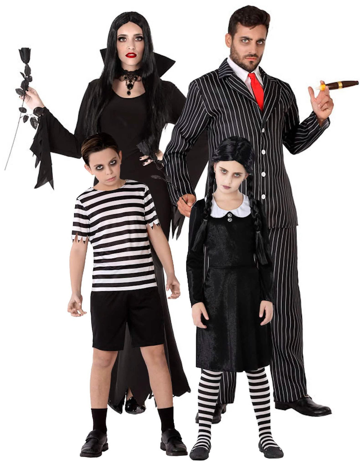 Rodinný gotický halloweenský kostým