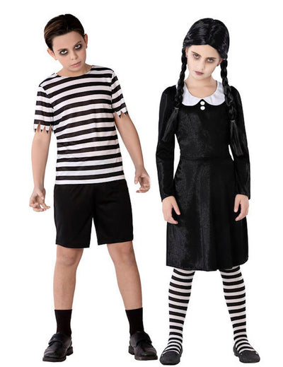 Déguisement de couple enfants famille gothique