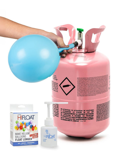 Sada s heliovou lahví až na 30 balónků s Hi-Float