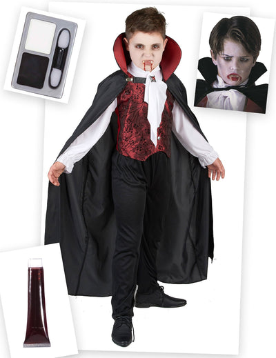 Balíček kostýmu upíra na Halloween pro chlapce