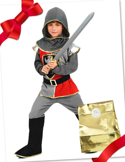 Coffret cadeau déguisement chevalier avec accessoires enfant