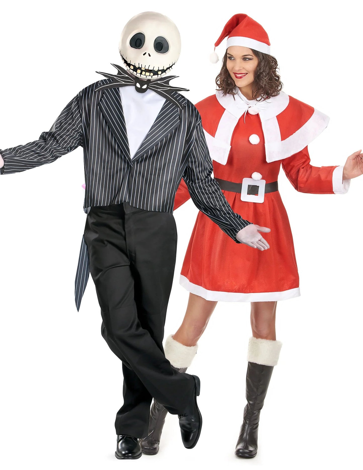 Jack Skellington™ und Weihnachtsfrau Erwachsenen-Paar-Kostüm