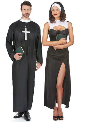 Paarkostüm Nonne und Priester