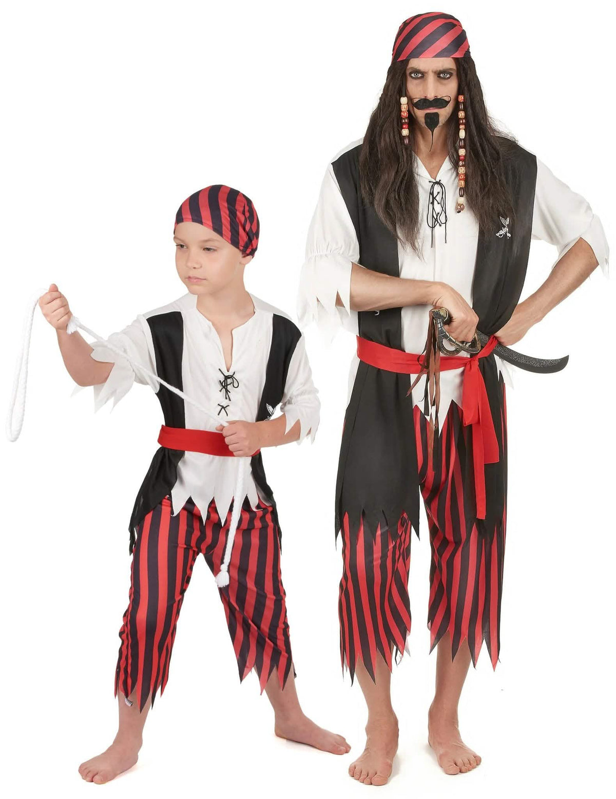Pirátský kostým pro otce a syna v páru