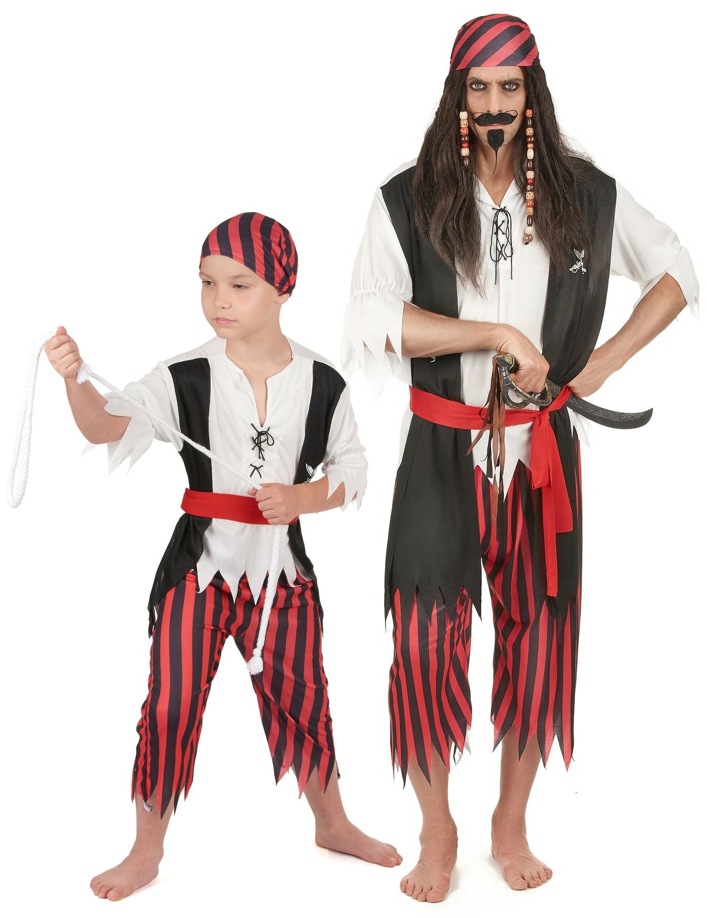 Piratenkostüm für Vater und Sohn