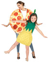 Párový kostým pizza a ananas pro rodiče a dítě