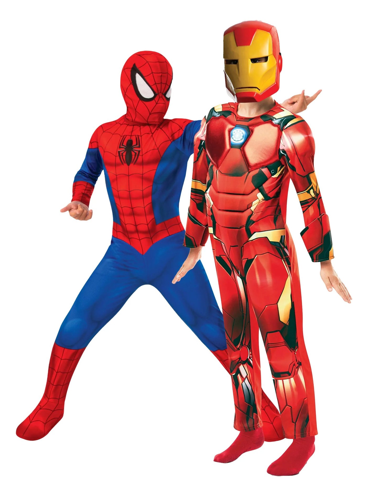 Dvojkostým pro děti Spiderman a Iron Man