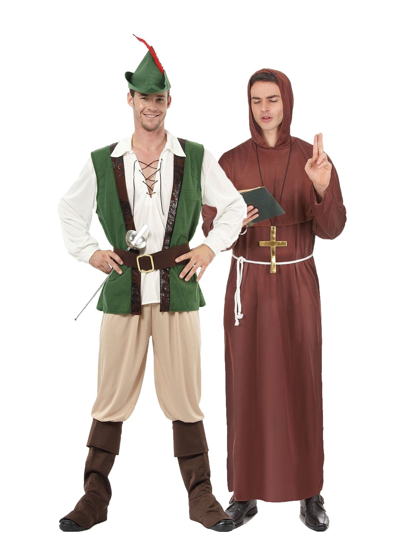Paar-Kostüm Robin und Waldmönch