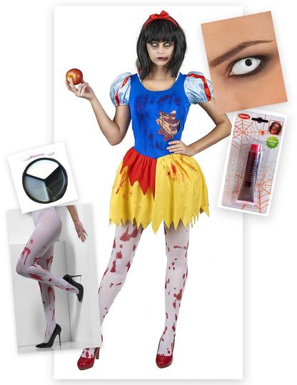 Balíček kostýmu otrávené princezny na Halloween