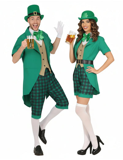 Párový kostým Mr & Mrs Saint Patrick pro dospělé