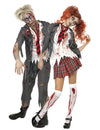Párové kostýmy zombie školáků na Halloween