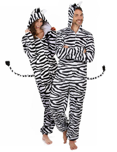 Párový kostým zebra pro dospělé